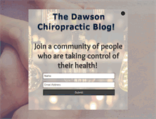 Tablet Screenshot of dawsonchiro.com